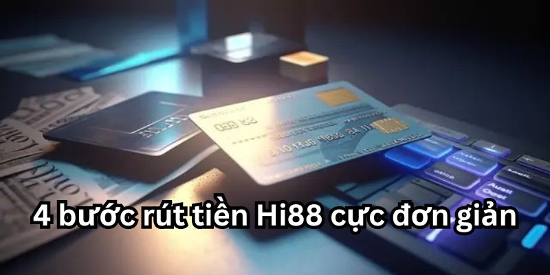 4 bước thao tác rút tiền HI88 nhanh gọn, tiện lợi