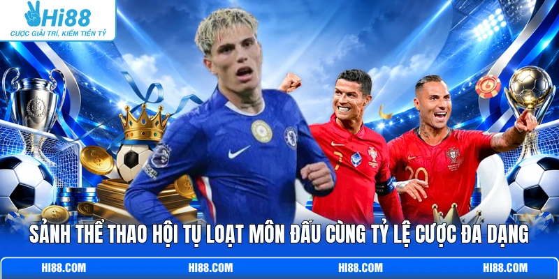 Sảnh thể thao hội tụ loạt môn đấu cùng tỷ lệ cược đa dạng